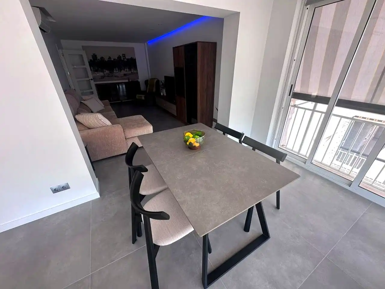 Esszimmer von Wohnung zur Miete in Benicasim / Benicàssim mit Klimaanlage, Terrasse und Möbliert