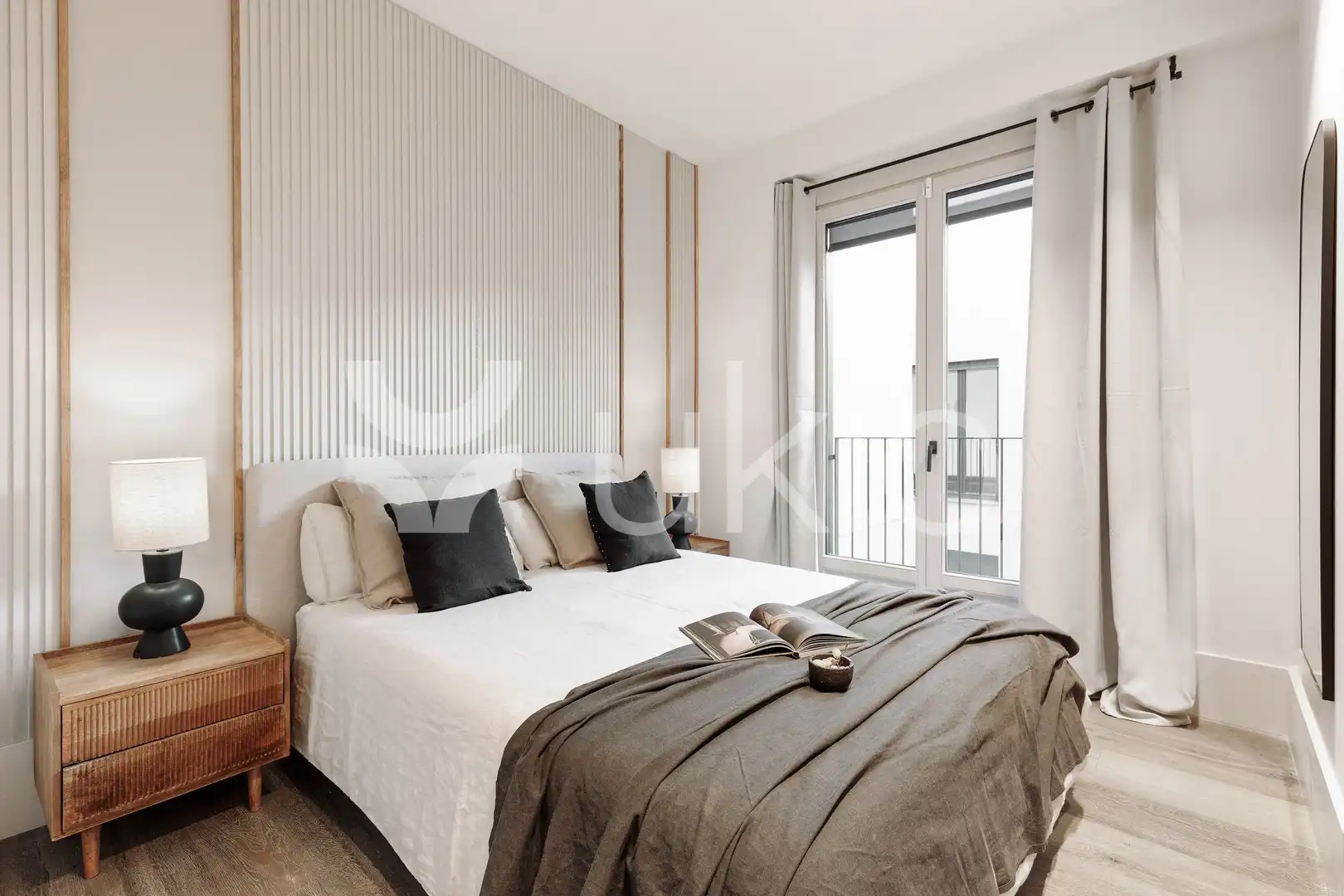 Habitación de Apartamento de alquiler en Barcelona con Aire acondicionado, Calefacción y Amueblado