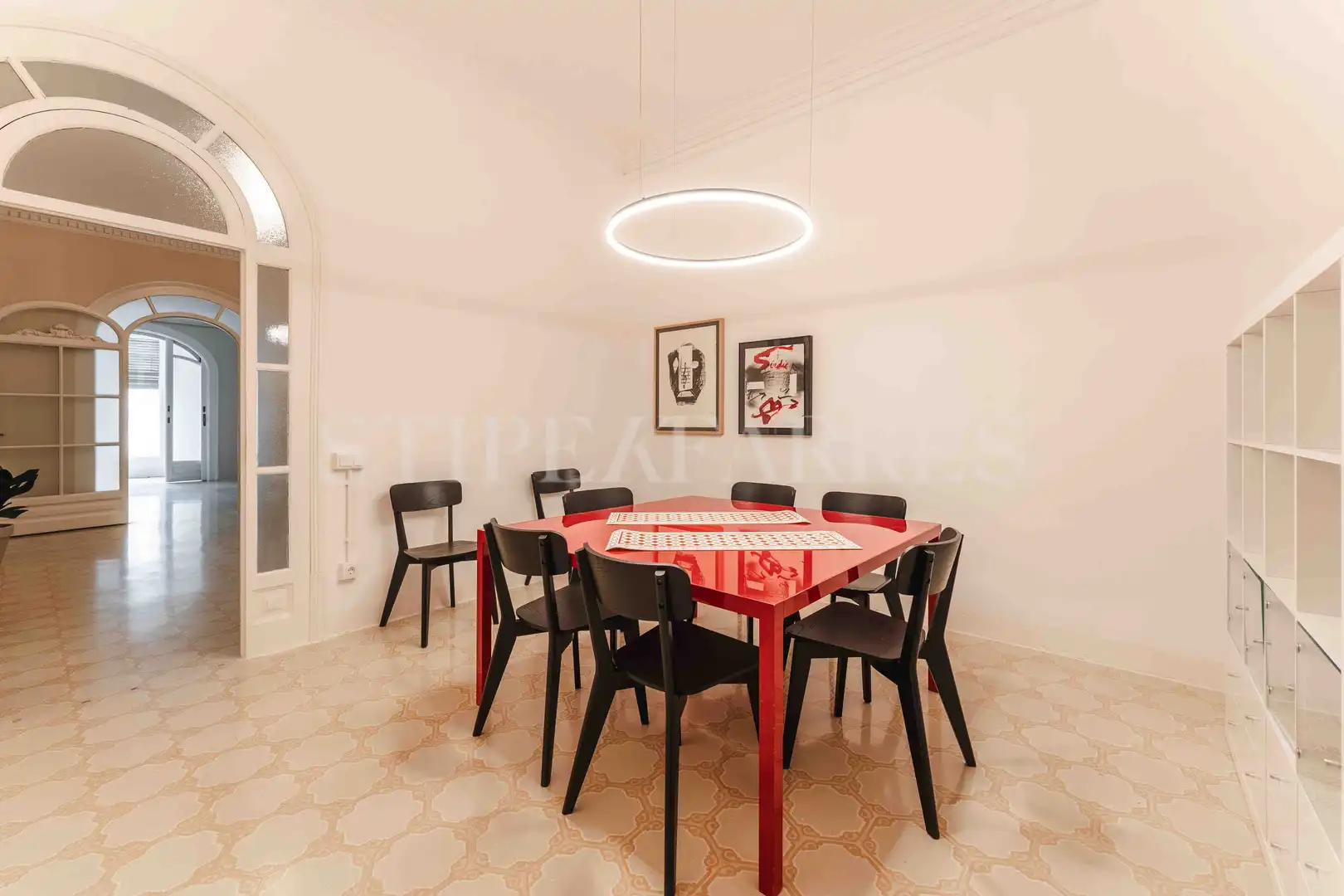 Comedor de Piso de alquiler en Barcelona con Aire acondicionado, Calefacción y Amueblado