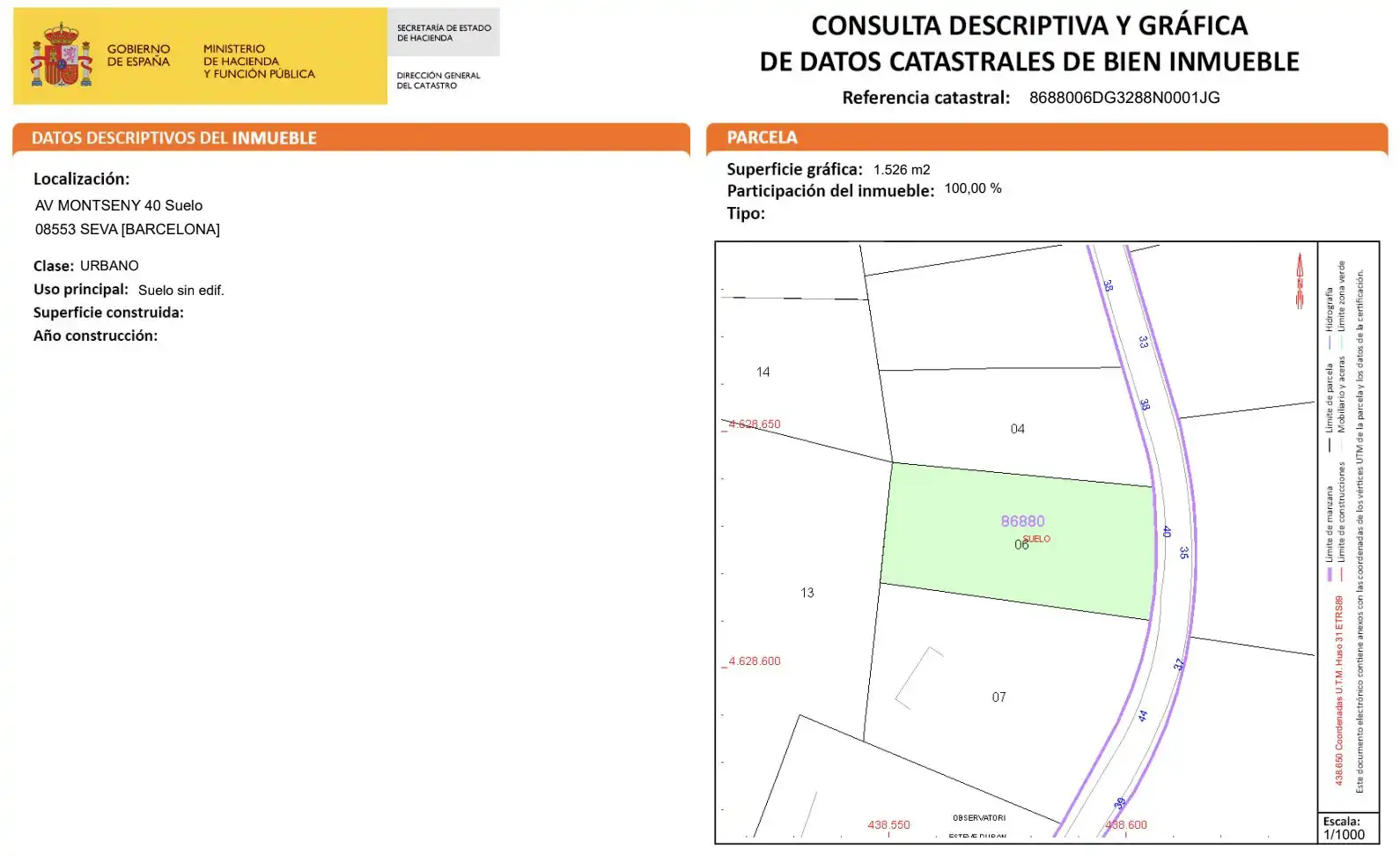 Wohnbaugrundstück zum Verkauf in Avinguda Montseny 40, imagen 3
