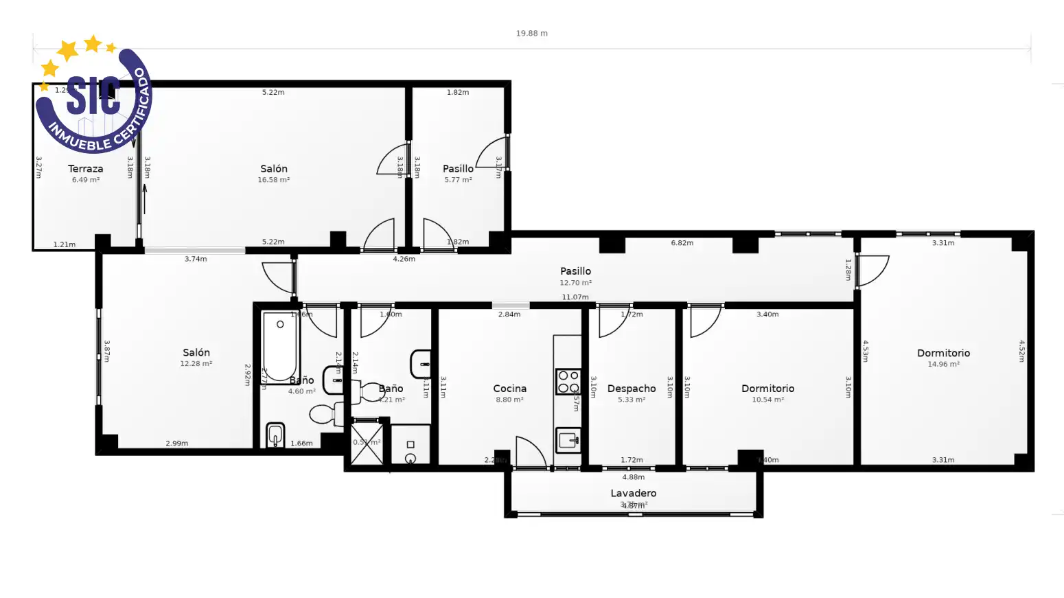 Flat for sale in Valencia  with Air Conditioner and Terrace