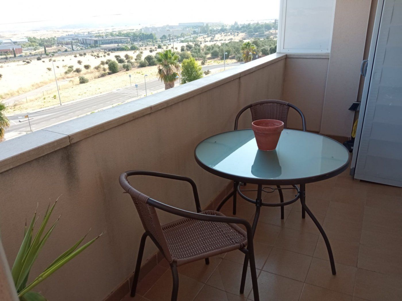 Balcony of Flat to rent in Cáceres Capital  with Air Conditioner, Heating and Terrace
