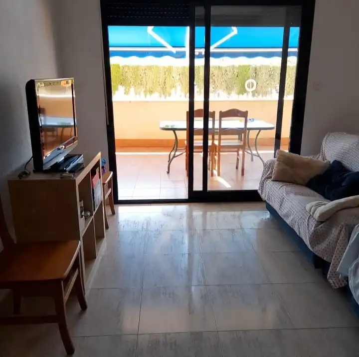 Wohnzimmer von Erdgeschoss zum Verkauf in Mazarrón mit Terrasse, Möbliert und Ofen