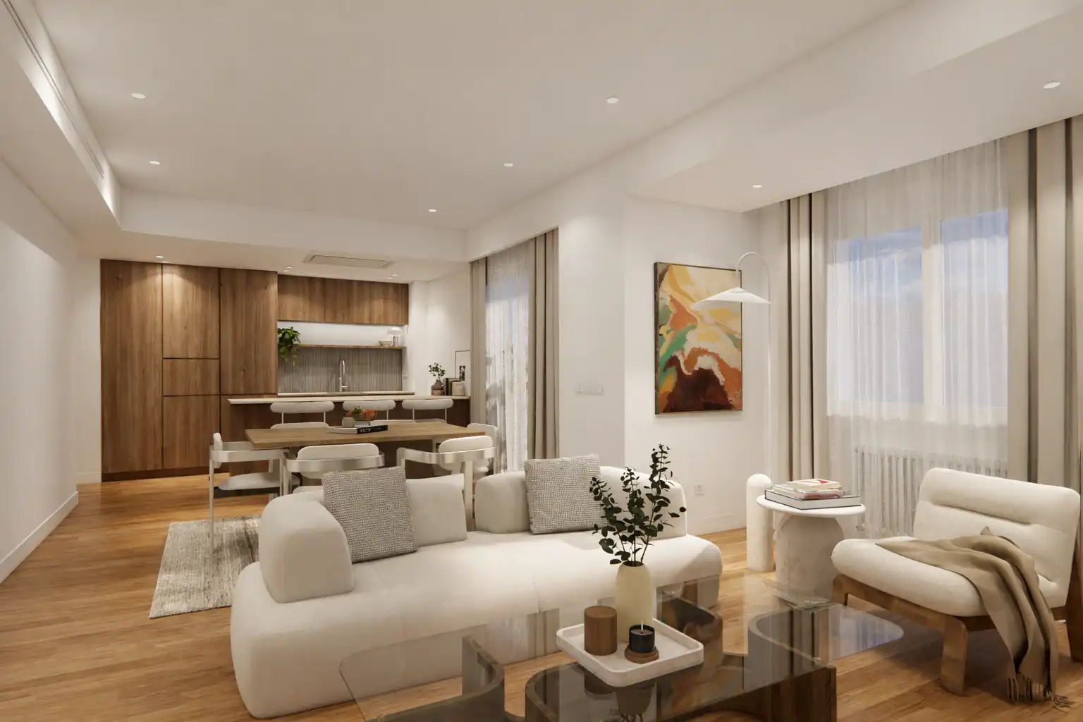 Sala de estar de Piso en venta en Madrid con Terraza