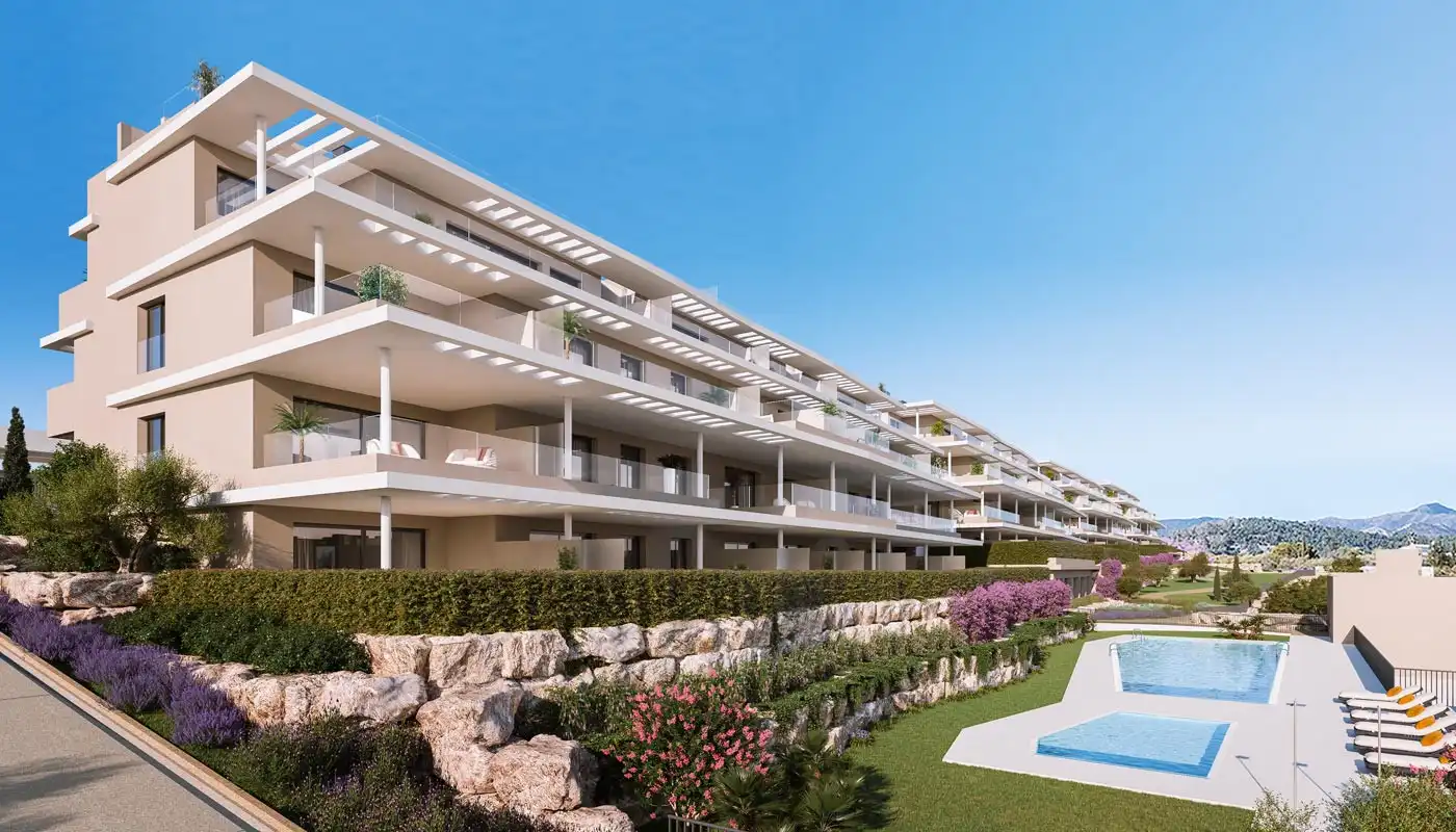 Apartament amb terrassa en venda a Estepona Pueblo