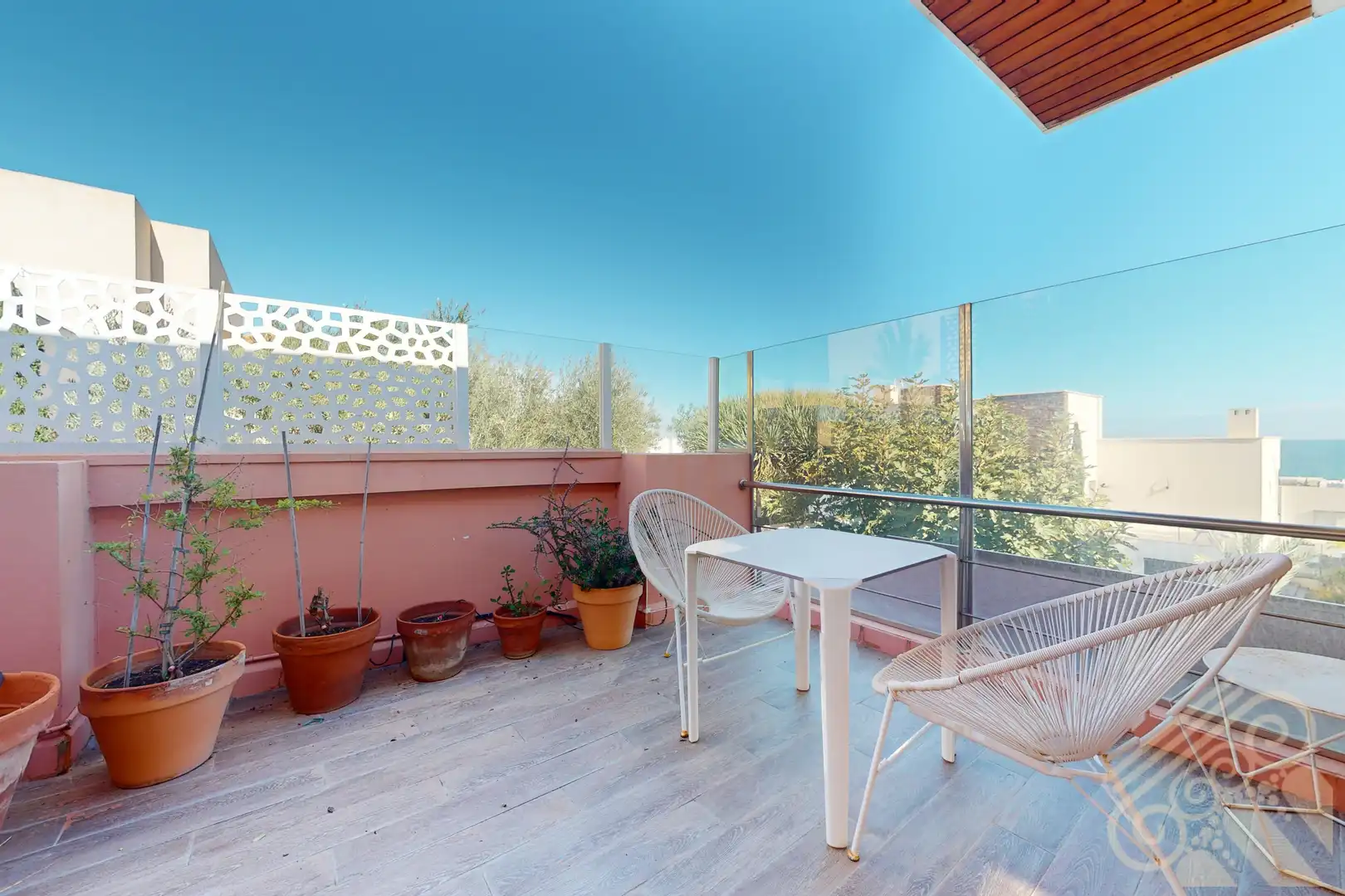 Terraza de Casa o chalet en venta en Mojácar con Aire acondicionado, Jardín privado y Parquet