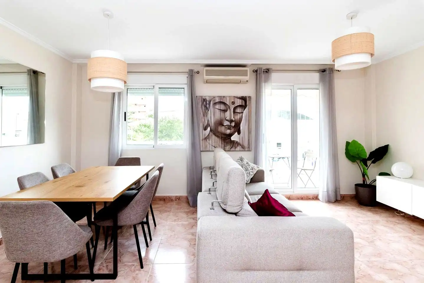 Living room of Detached homes for sale in Gandia  with Air Conditioner and Terrace