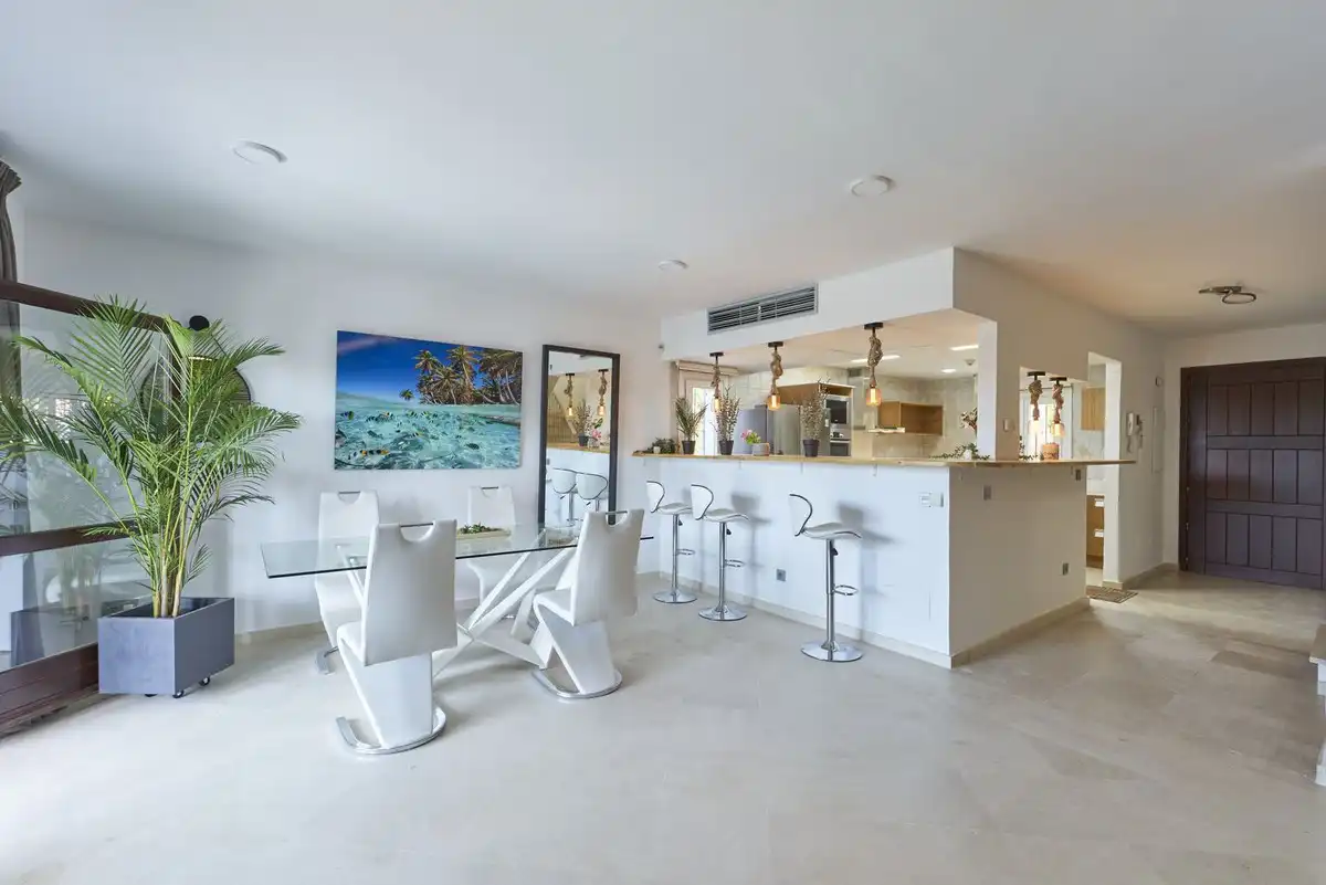 Dining room of Detached homes for sale in Marbella  with Air Conditioner, Private garden and Terrace