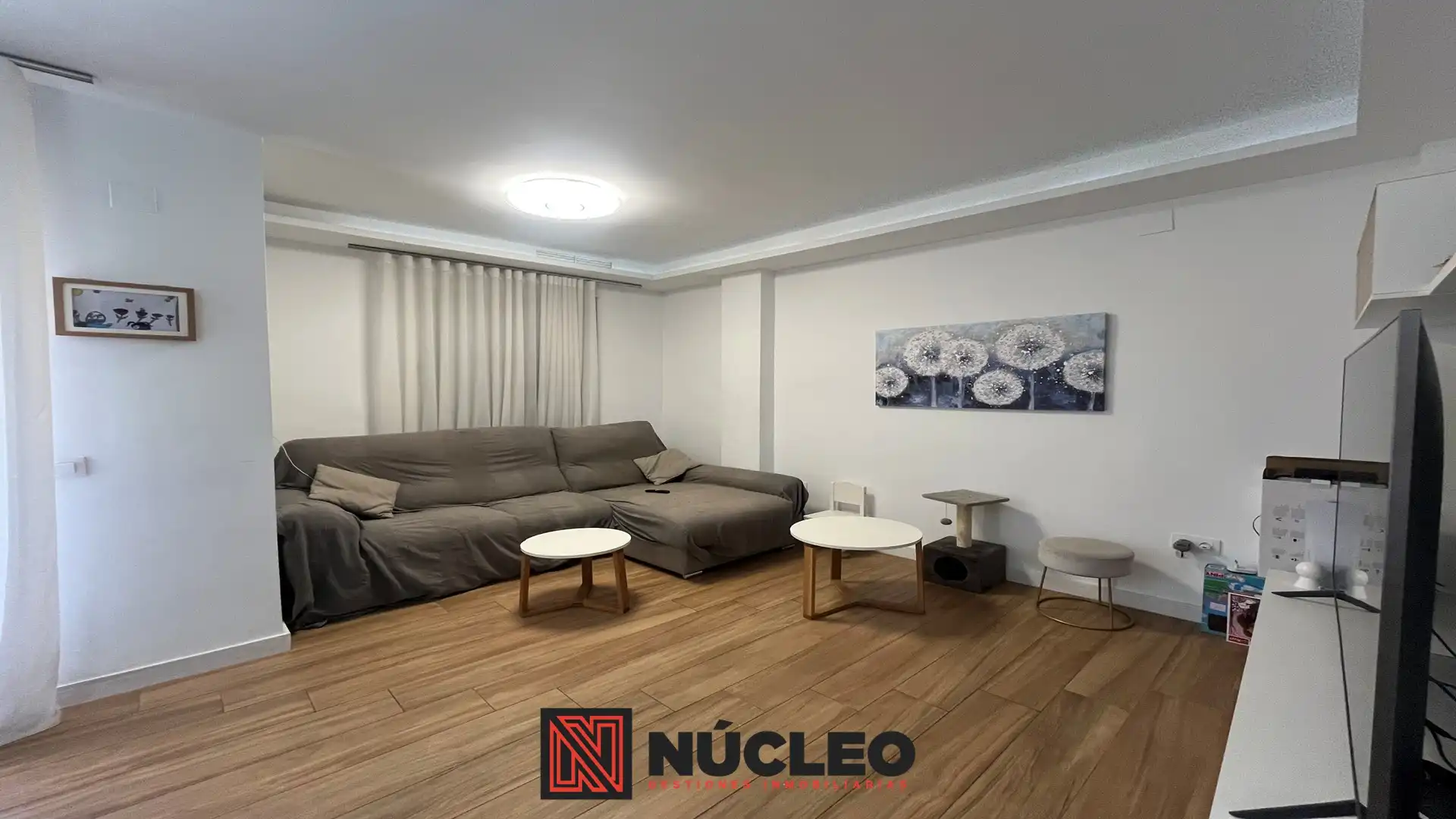 Sala de estar de Piso en venta en Sagunto / Sagunt con Parquet, Amueblado y Horno