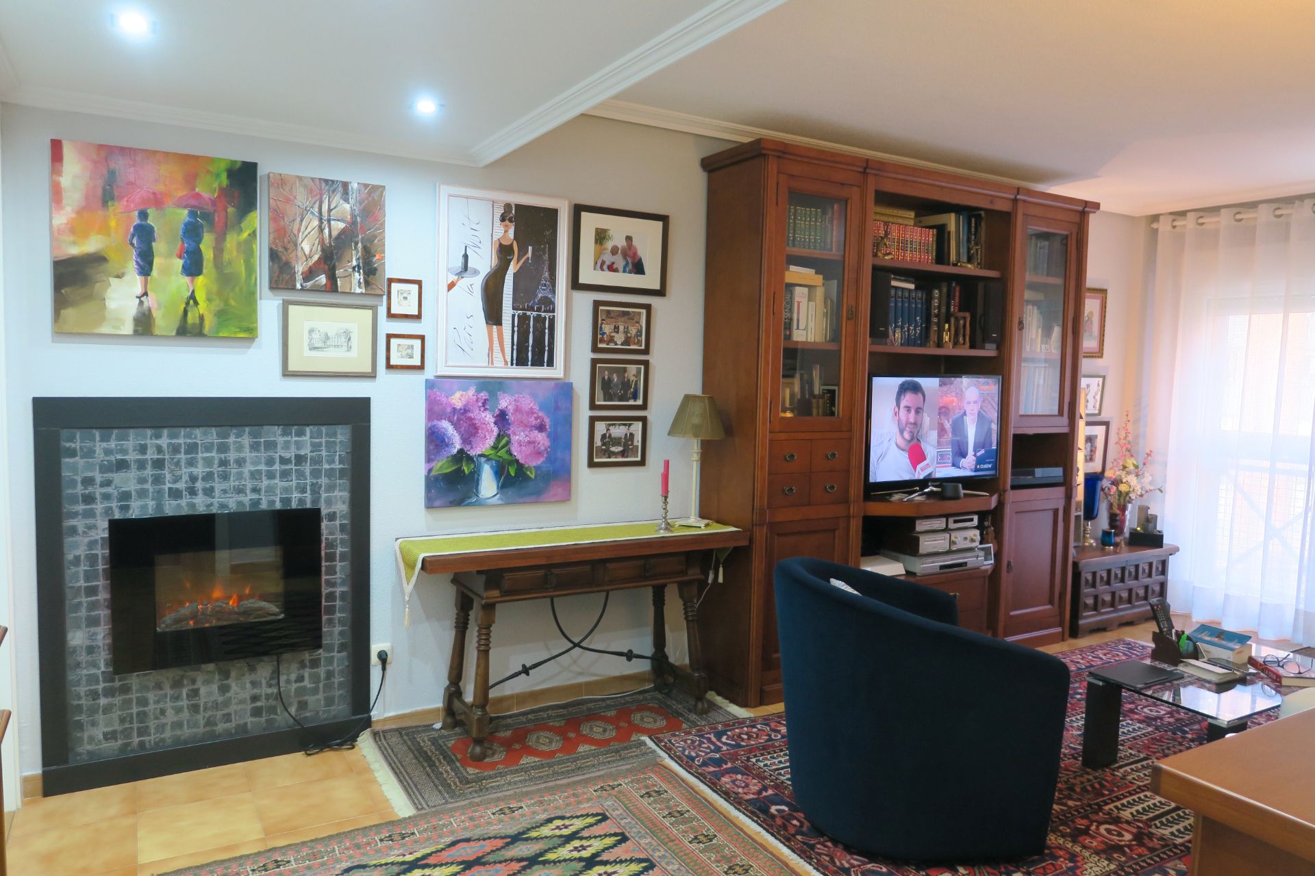 Living room of Flat for sale in Avilés  with Heating, Private garden and Terrace