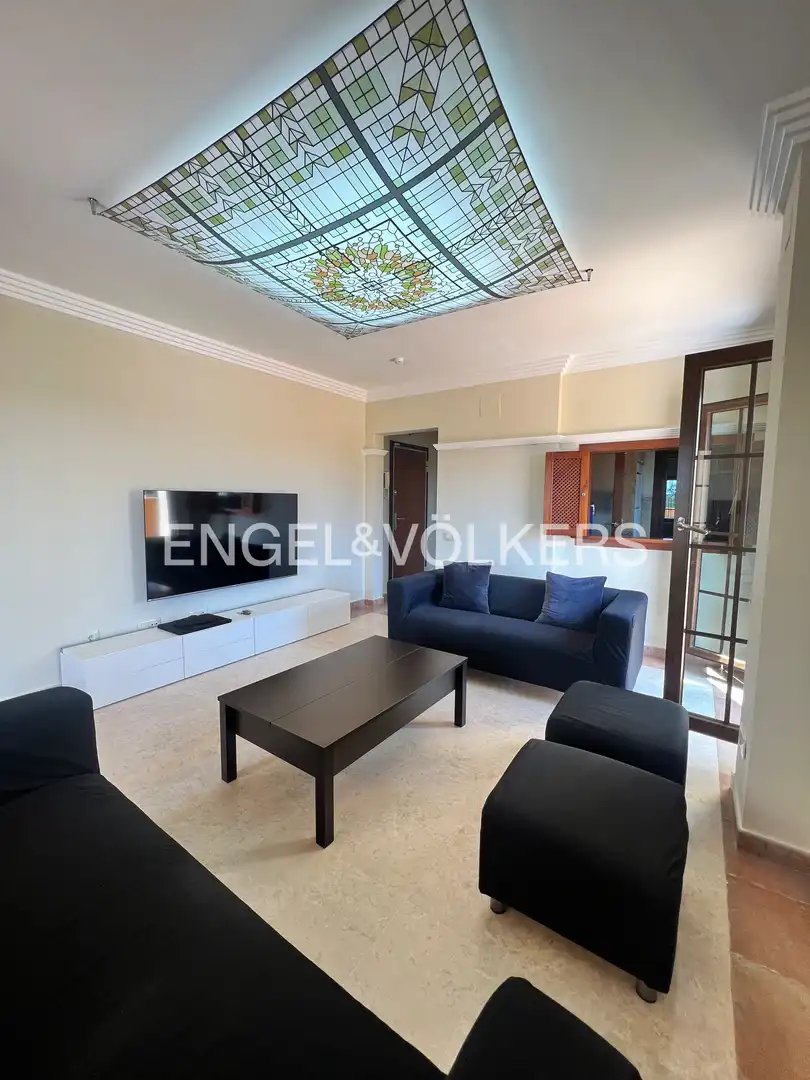 Wohnzimmer von Wohnung zur Miete in Ayamonte mit Klimaanlage, Heizung und Privatgarten