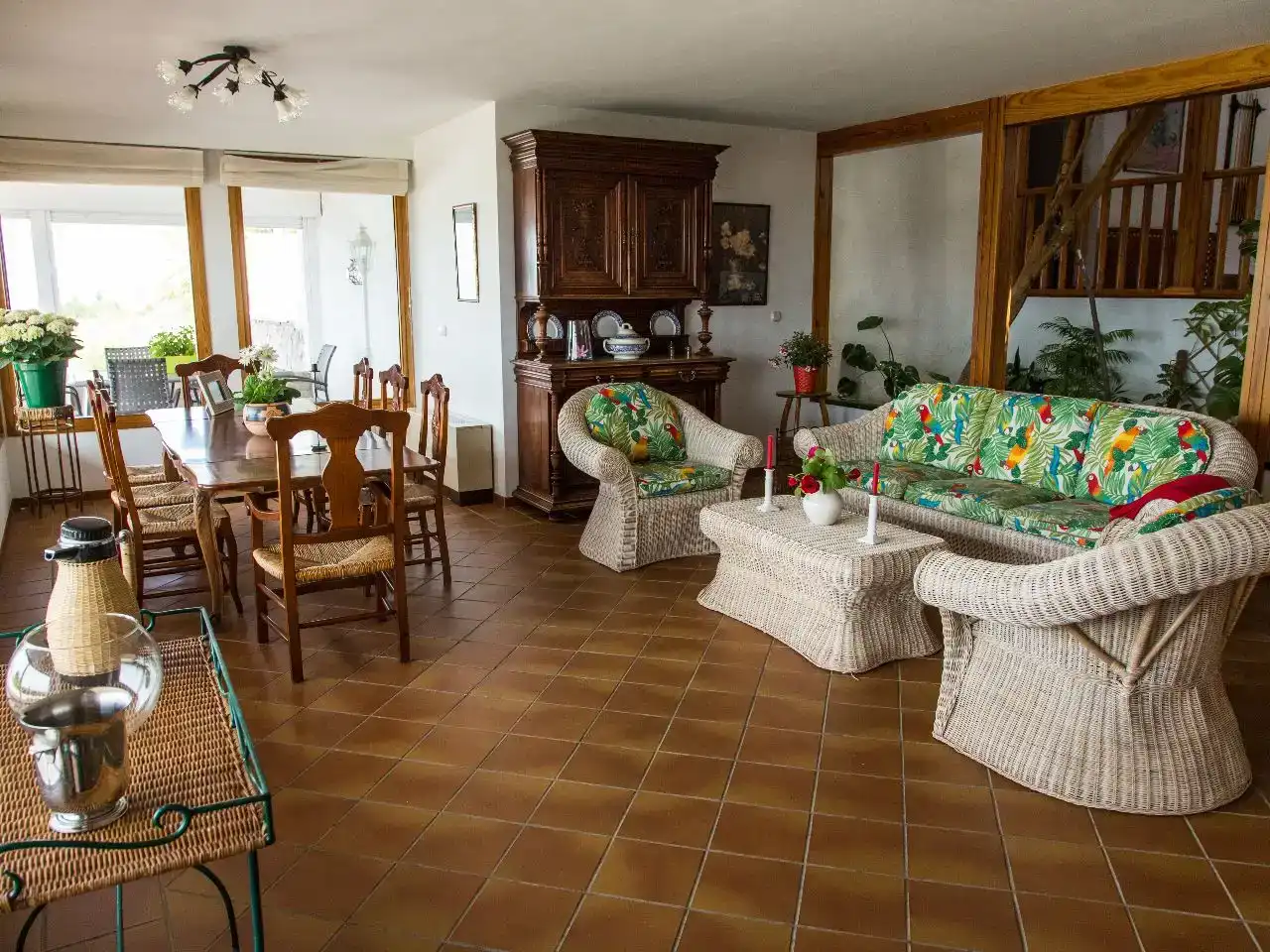 Sala de estar de Casa o chalet en venta en Víznar con Piscina y Balcón
