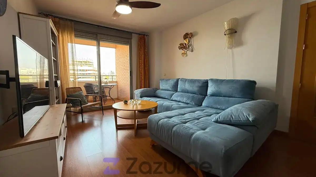 Sala de estar de Piso de alquiler en Murcia con Aire acondicionado, Calefacción y Horno