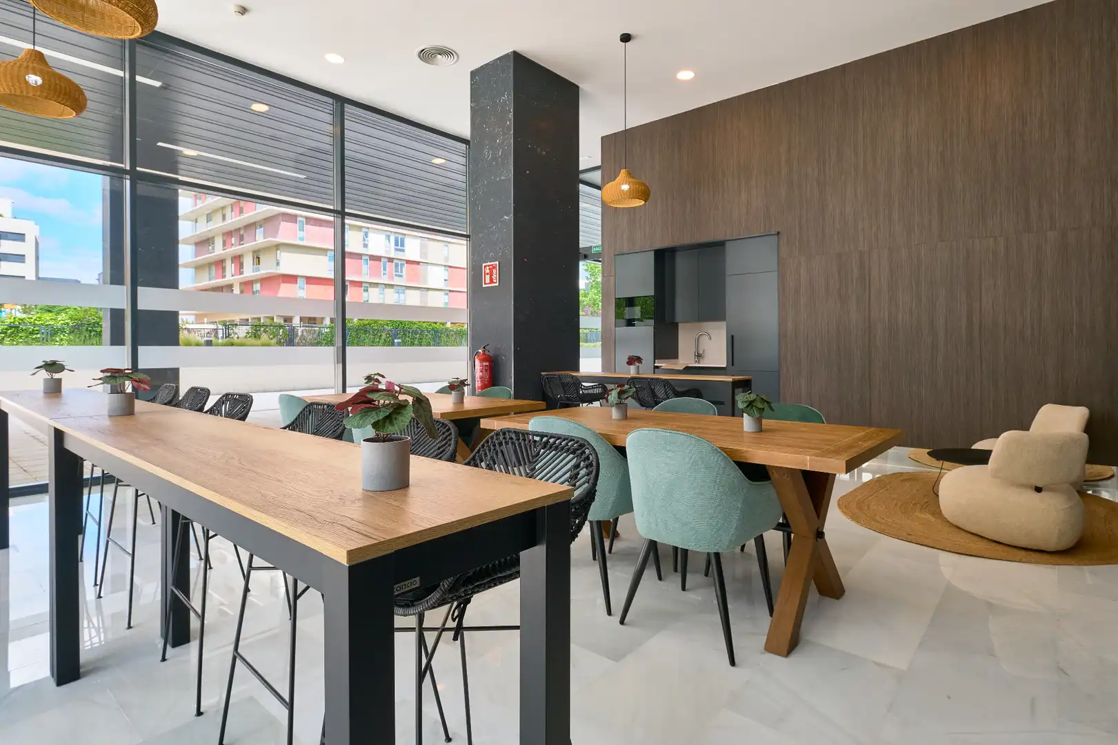 Esszimmer von Wohnung zur Miete in Madrid mit Klimaanlage, Terrasse und Abstellraum