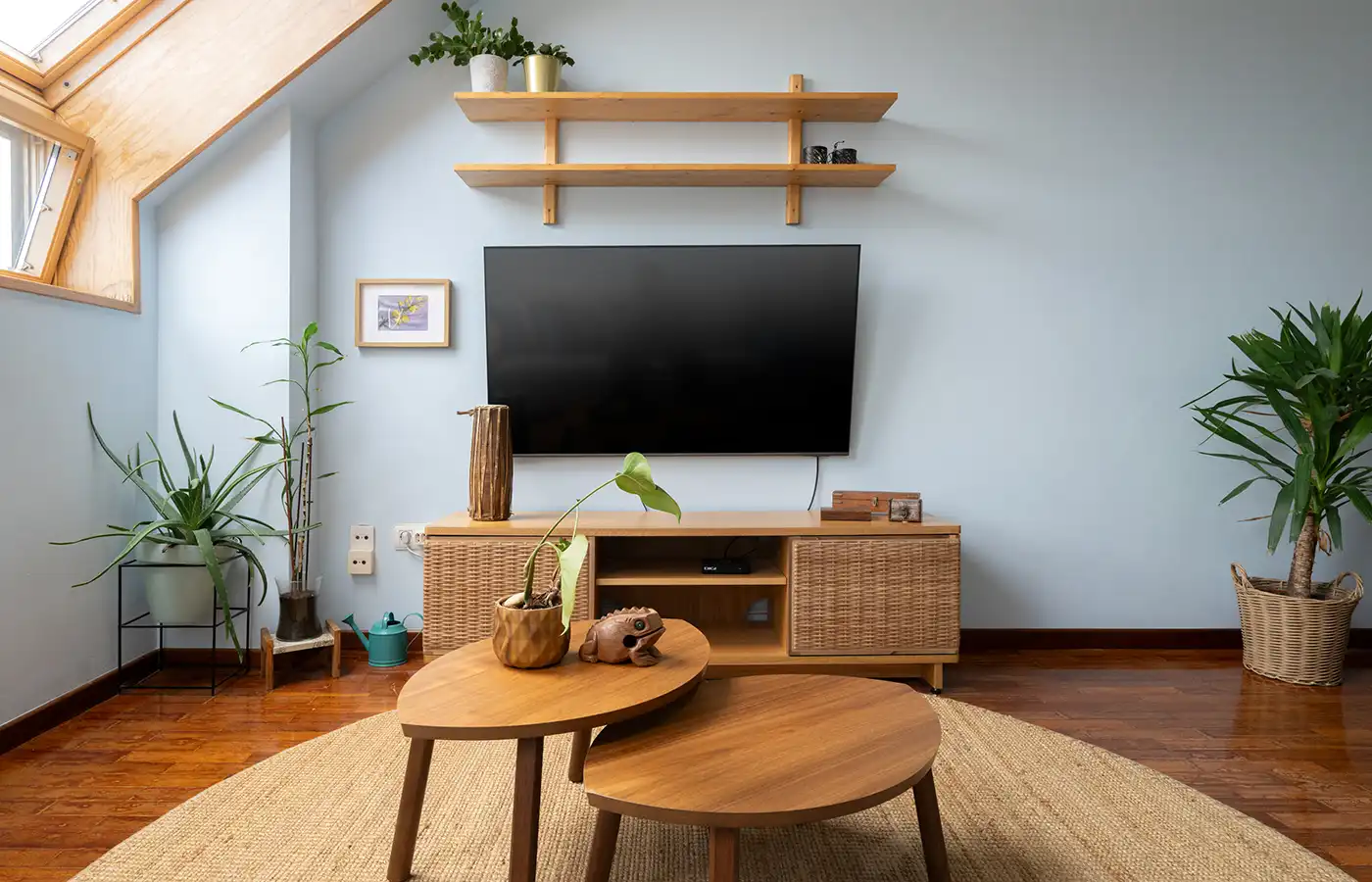 Wohnzimmer von Maisonette zum Verkauf in A Coruña Capital  mit Parkett, Ofen und Waschmaschine
