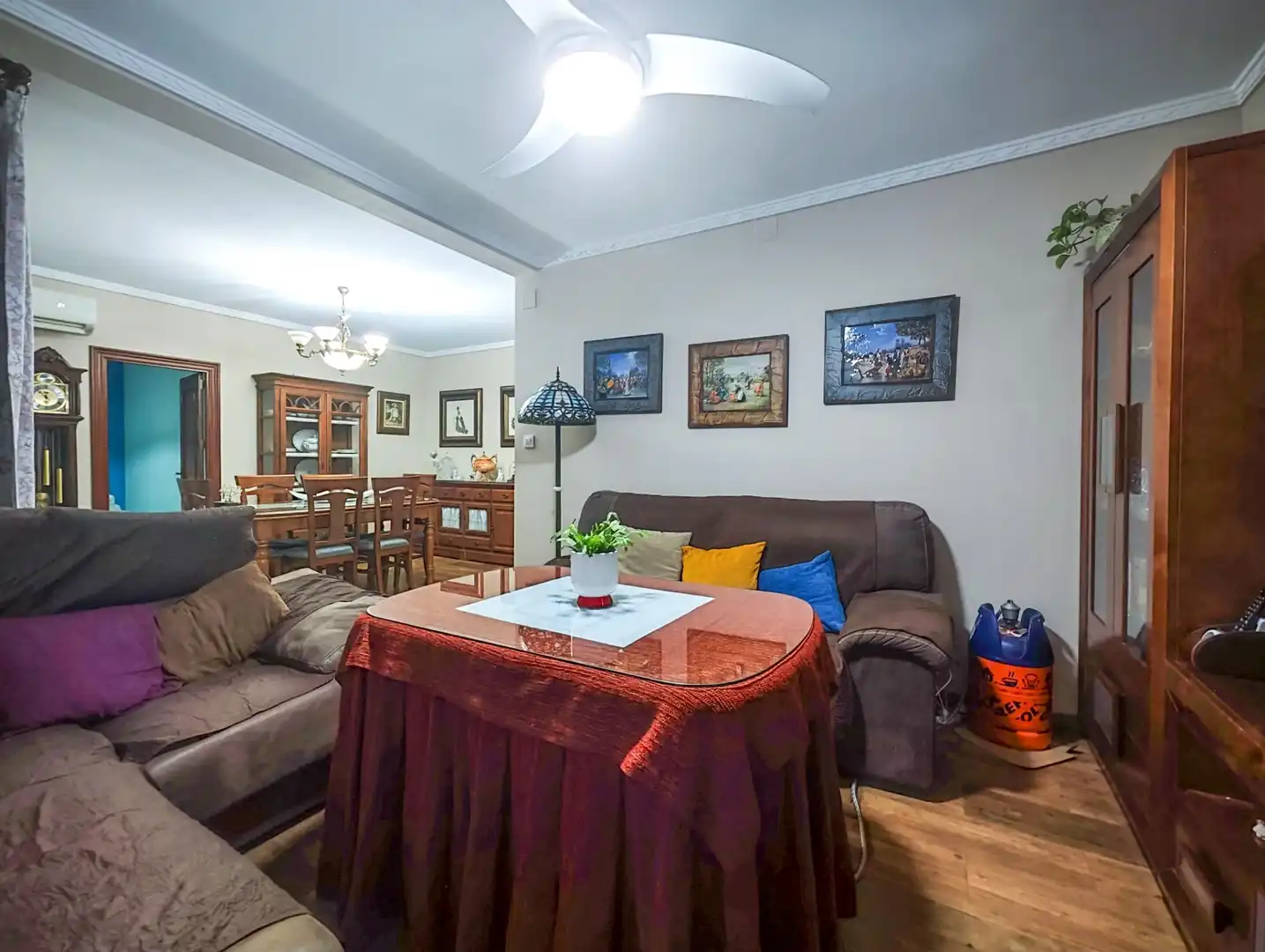 Sala d'estar de Pis en venda en Puertollano amb Aire condicionat, Parquet i Moblat