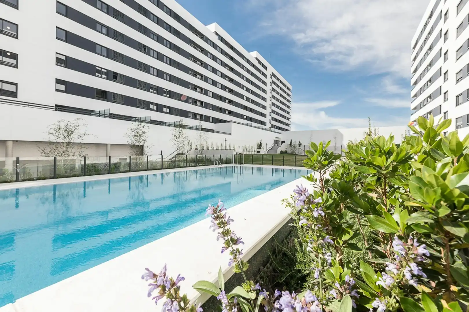 Piscina de Pis de lloguer en Madrid amb Aire condicionat, Calefacció i Jardí privat
