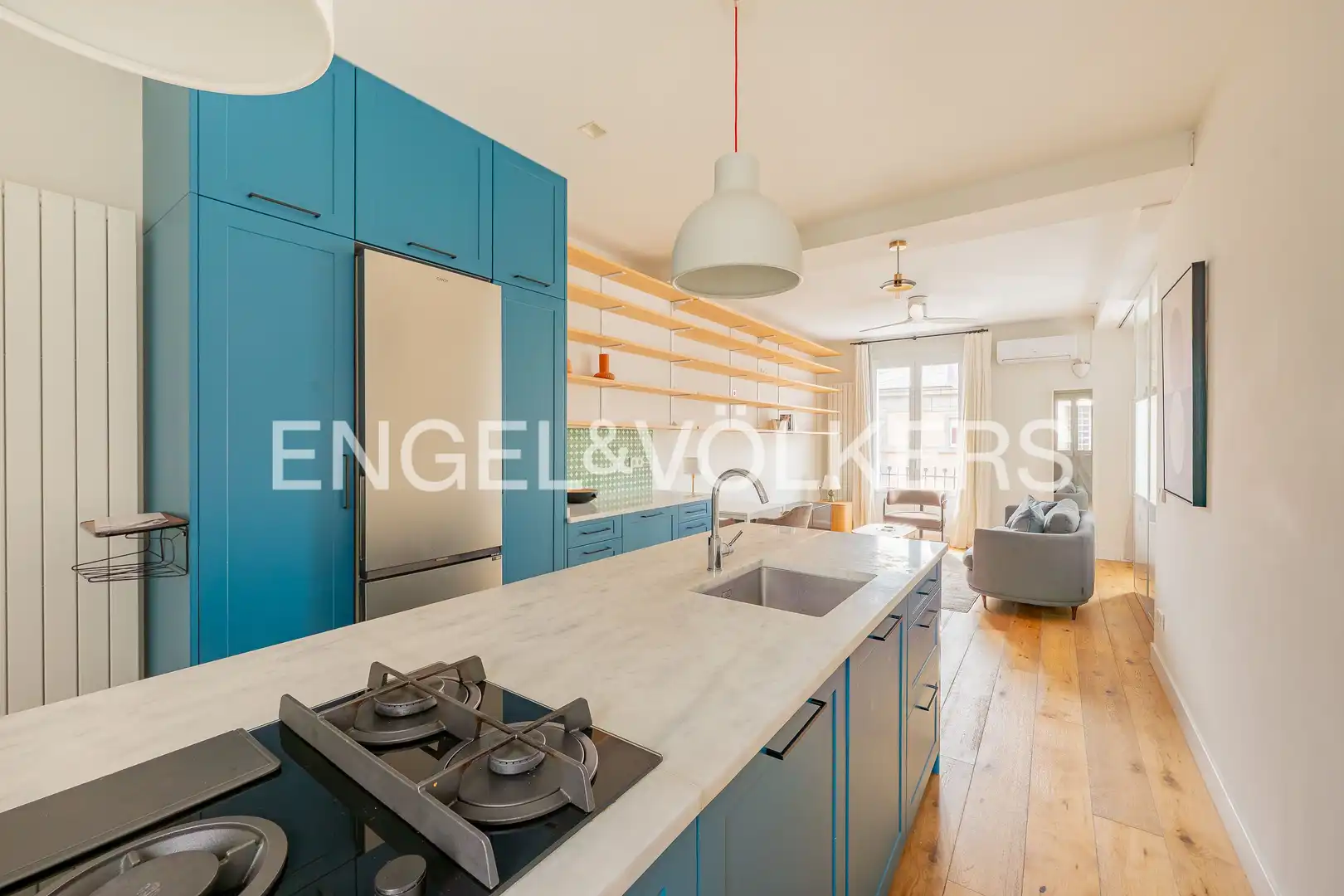 Kitchen of Flat for rent in Madrid  with Air Conditioner, Heating and Furnished