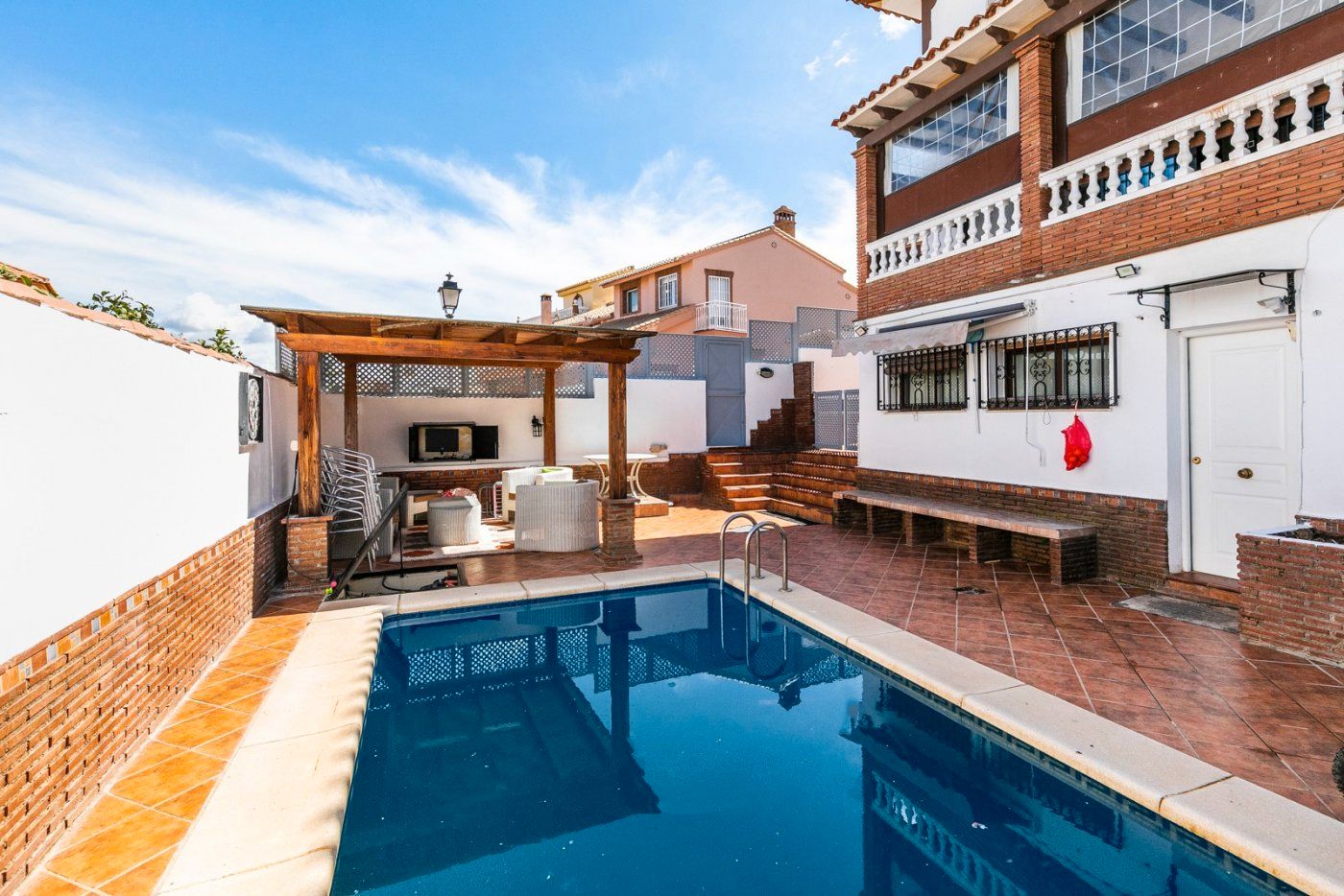 Swimming pool of Single-family semi-detached to rent in Monachil  with Heating, Private garden and Terrace