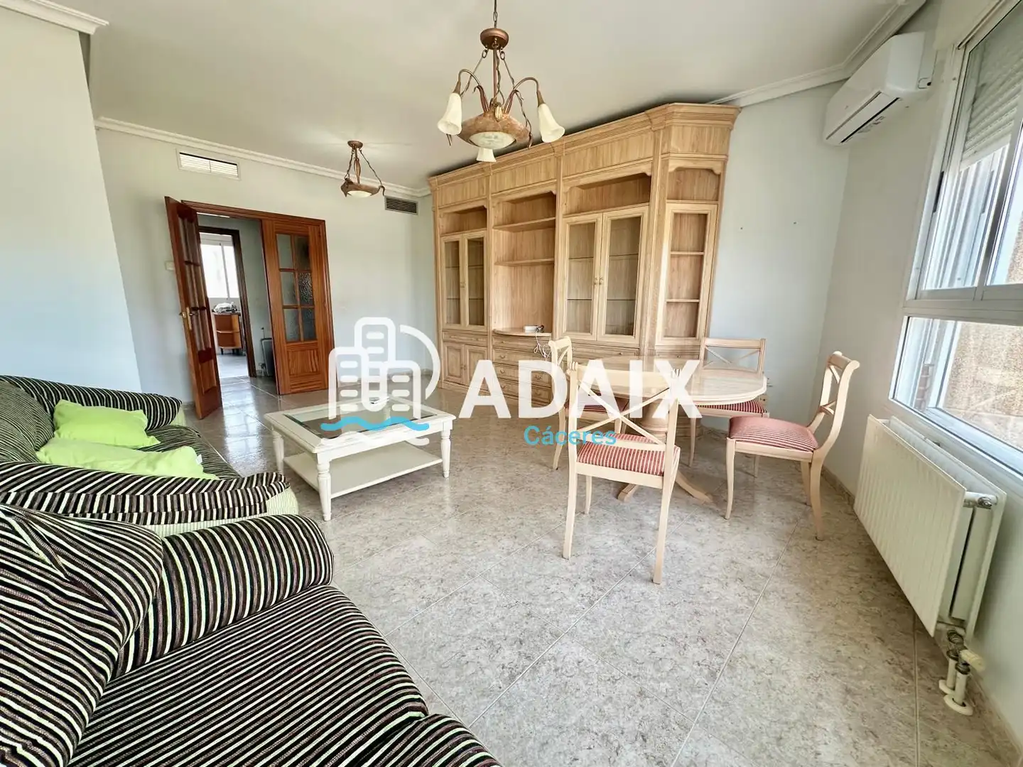 Wohnzimmer von Wohnung zur Miete in Cáceres mit Klimaanlage, Heizung und Terrasse