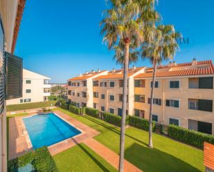 Vista exterior de Apartament en venda en Es Castell amb Terrassa, Moblat i Balcó