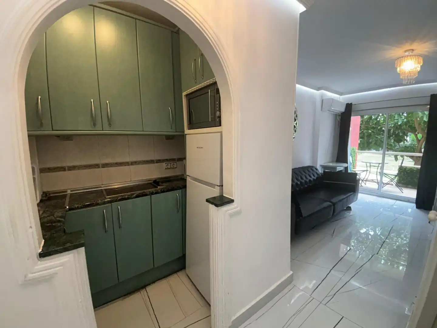 Cocina de Estudio en venta en Benalmádena con Aire acondicionado, Terraza y Amueblado