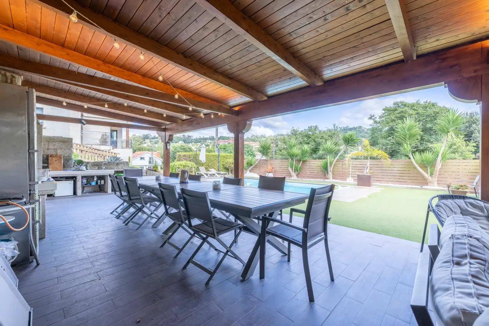 Terraza de Casa o chalet en venta en Vigo  con Calefacción, Jardín privado y Terraza