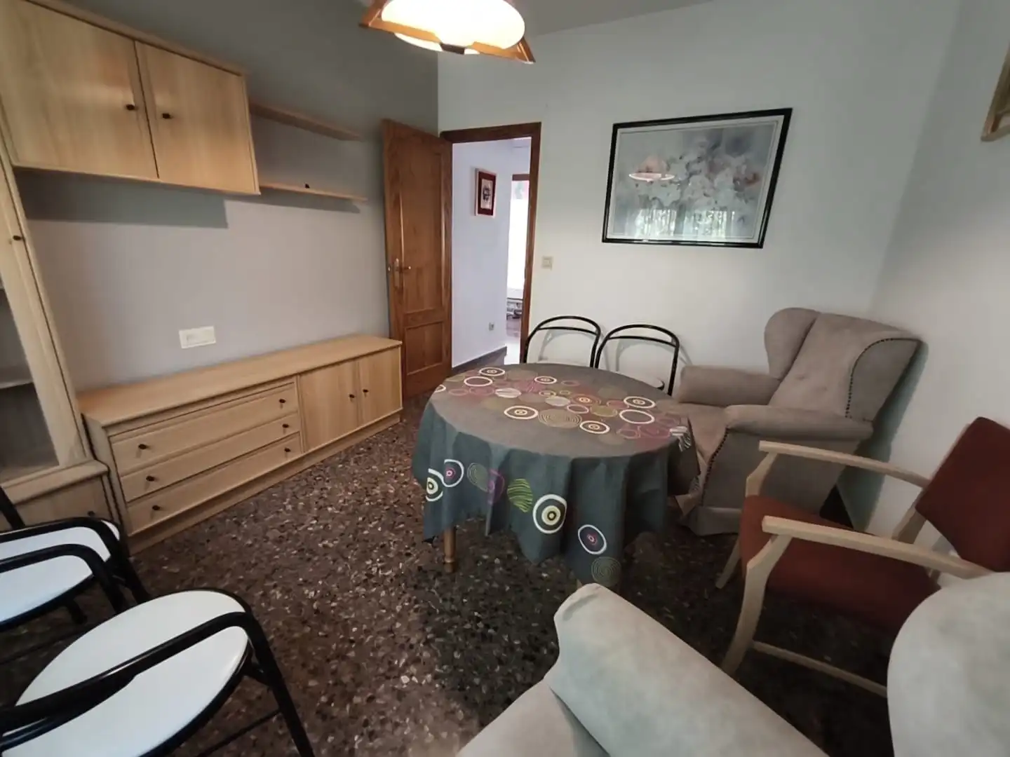 Sala d'estar de Pis en venda en Albacete amb Aire condicionat, Calefacció i Moblat