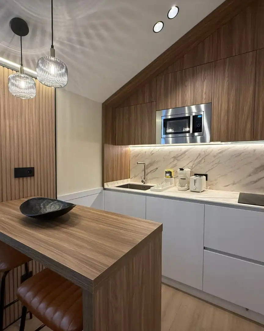 Cocina de Ático de alquiler en Madrid con Aire acondicionado, Calefacción y Terraza