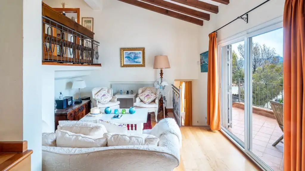 Sala de estar de Casa o chalet en venta en Andratx con Aire acondicionado, Calefacción y Terraza