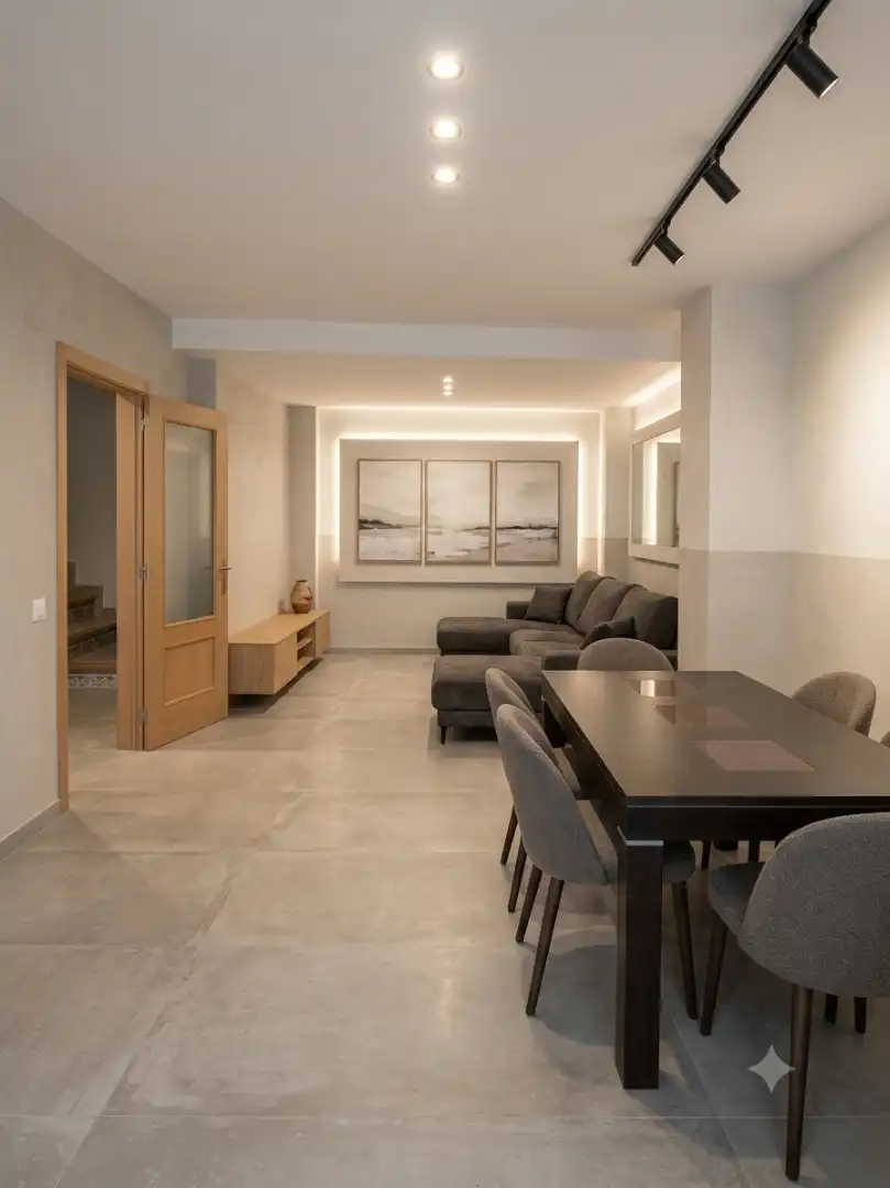 Sala d'estar de Casa o xalet en venda en Torrecilla En Cameros amb Calefacció, Parquet i Terrassa