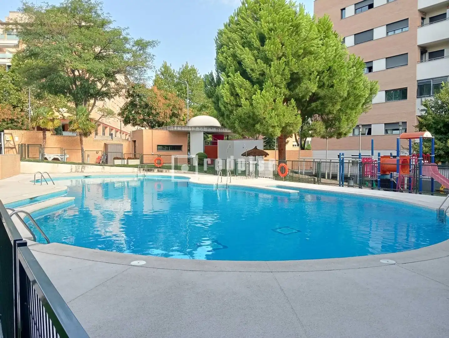 Piscina de Pis de lloguer en Madrid amb Aire condicionat, Calefacció i Jardí privat