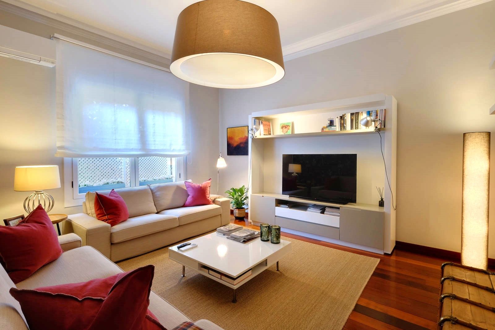 Sala de estar de Piso en venta en  Barcelona Capital con Aire acondicionado, Calefacción y Parquet