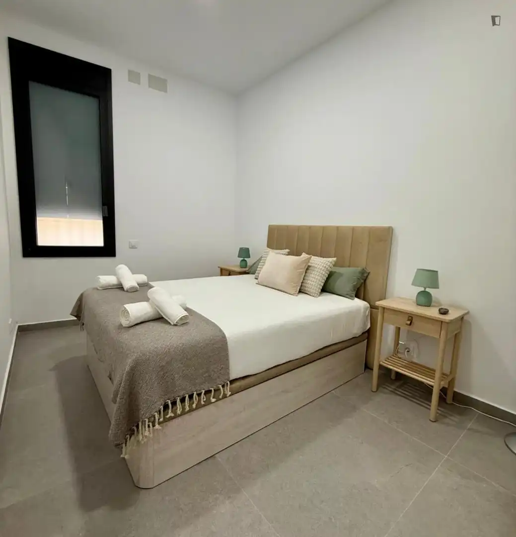 Habitación de Apartamento de alquiler en Barcelona con Aire acondicionado, Calefacción y Amueblado
