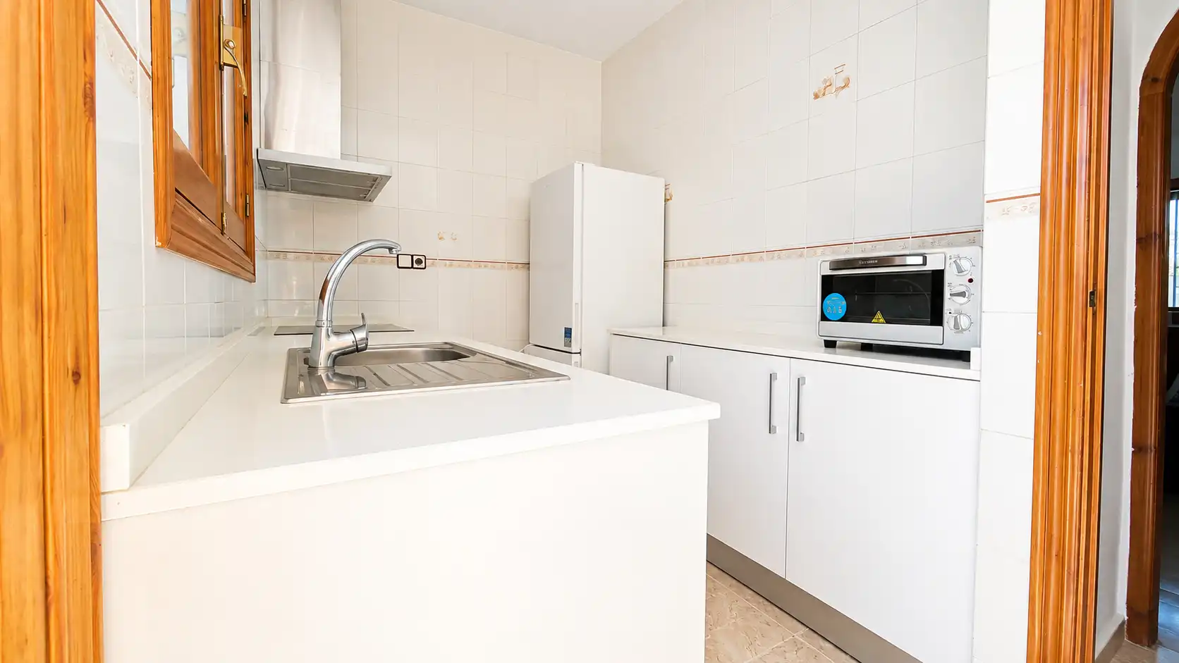 Küche von Einfamilien-Reihenhaus zur Miete in San Javier mit Klimaanlage, Privatgarten und Terrasse