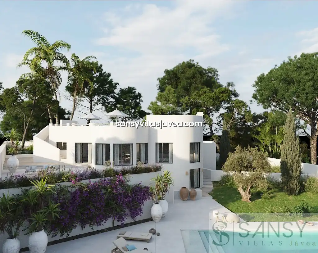 Exterior view of Houses for sale in Jávea / Xàbia  with Air Conditioner, Storage room and Furnished