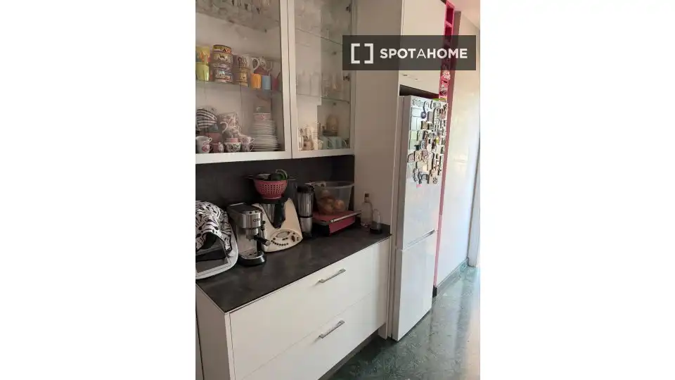 Kitchen of Flat for share in Leganés  with Air Conditioner, Heating and Furnished