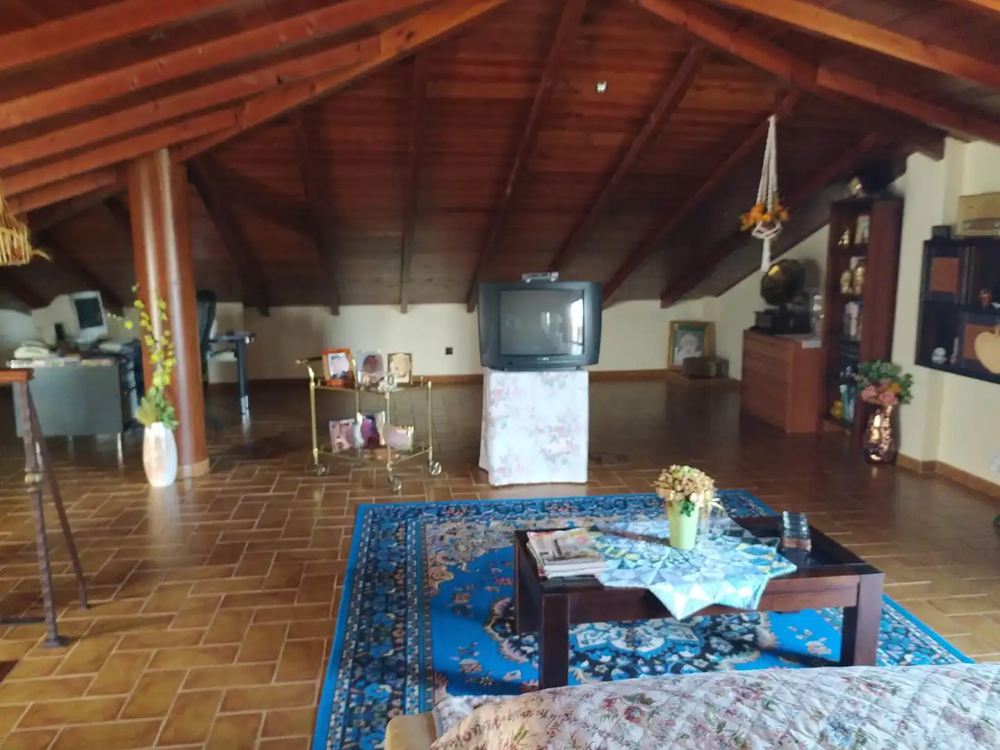 Sala d'estar de Casa o xalet en venda en Villanueva del Río y Minas amb Aire condicionat, Jardí privat i Terrassa