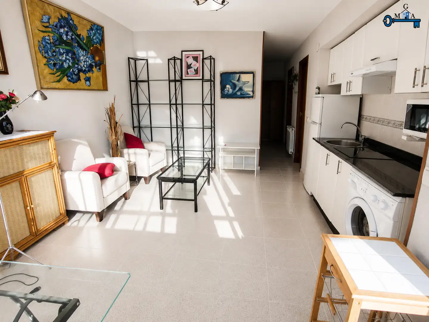 Wohnzimmer von Wohnungen zur Miete in Fuenlabrada mit Heizung, Möbliert und Ofen