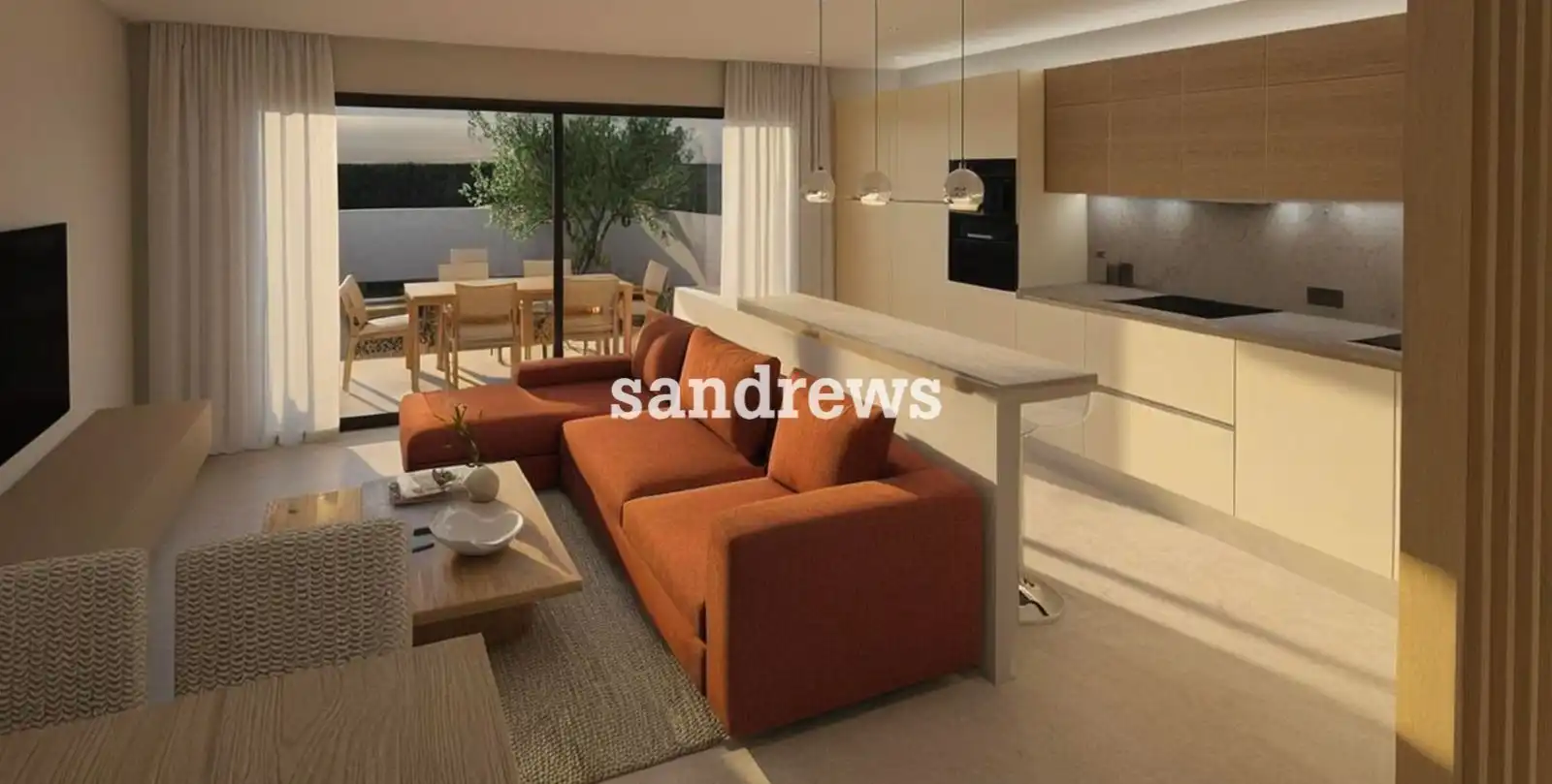 Sala de estar de Casa adosada en venta en Cantallops con Aire acondicionado, Calefacción y Jardín privado