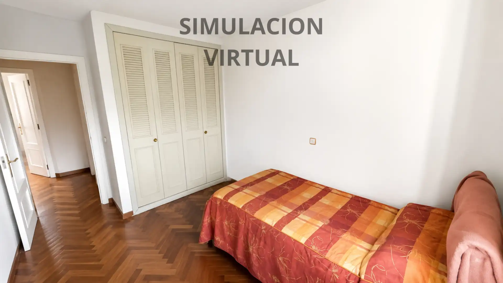 Dormitori de Casa adosada en venda en Villanueva del Pardillo amb Aire condicionat, Calefacció i Jardí privat