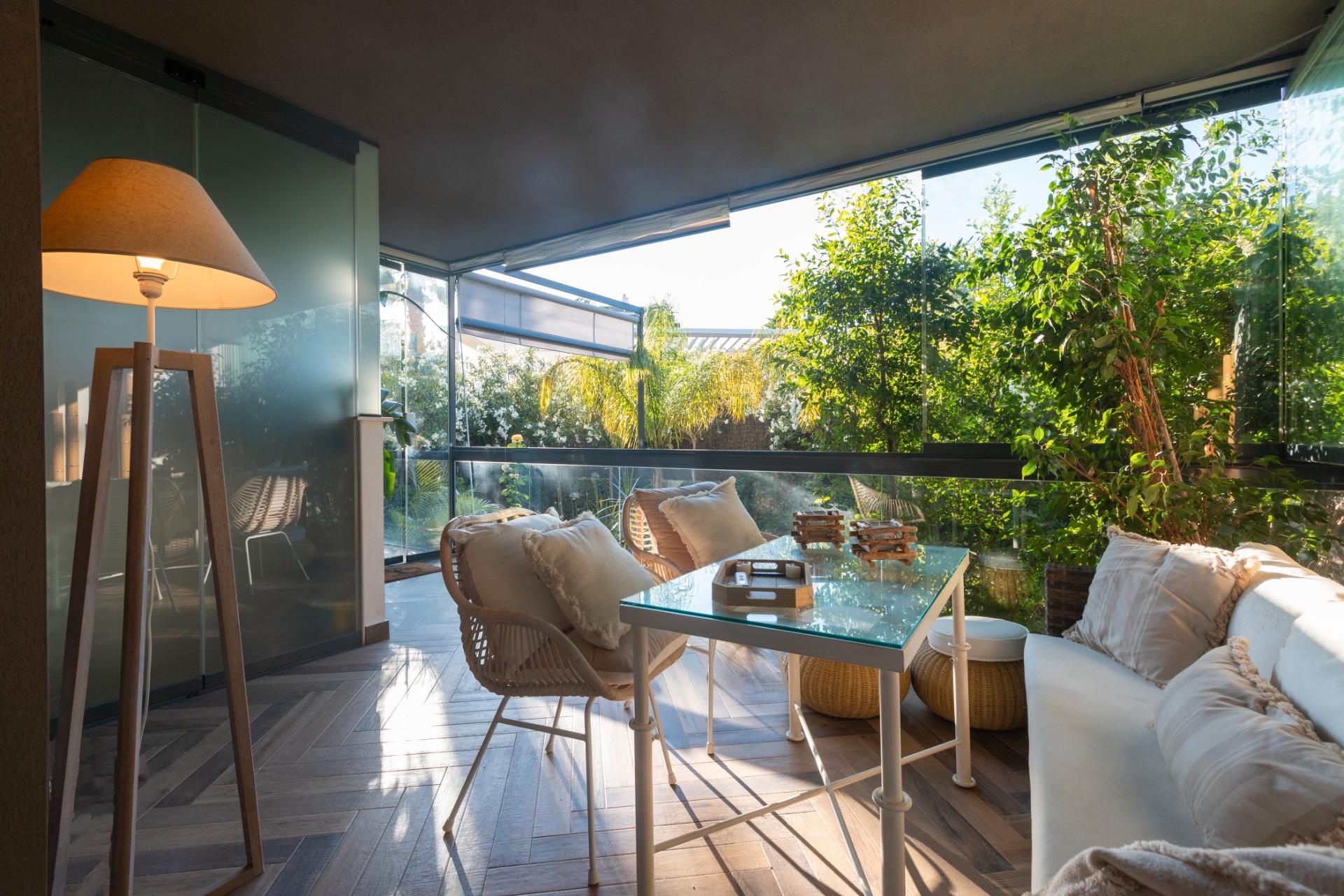 Terrace of Flat for sale in Málaga Capital  with Heating, Private garden and Terrace