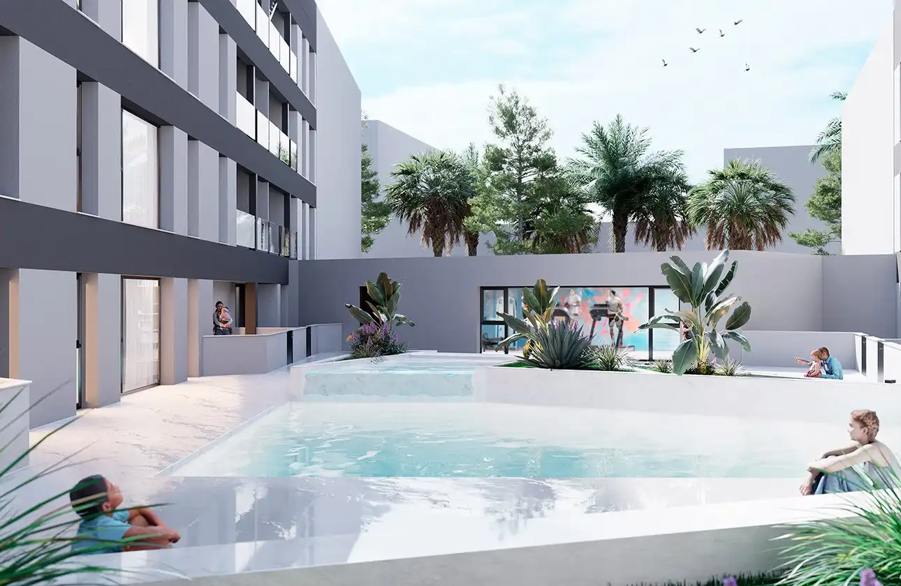 Piscina de Ático en venta en San Pedro del Pinatar con Aire acondicionado, Calefacción y Terraza