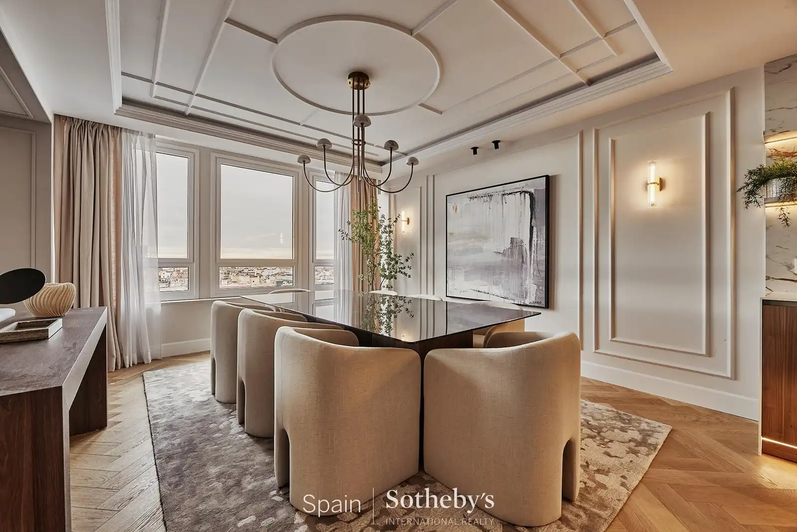 Dining room of Apartments for sale in Madrid  with Air Conditioner, Terrace and Storage room
