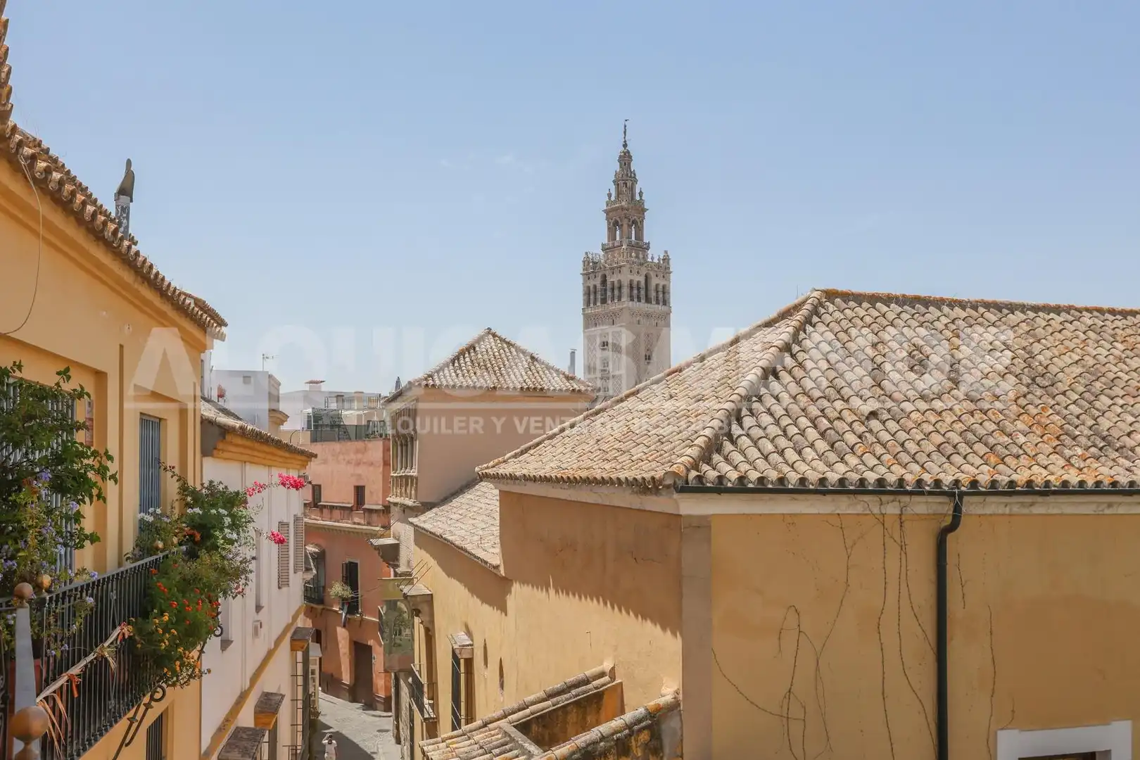 Vista exterior de Pis en venda en Sevilla amb Aire condicionat, Calefacció i Jardí privat