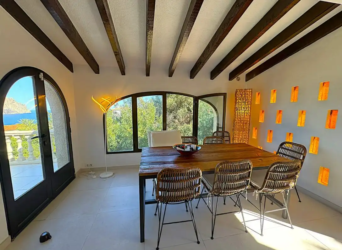 Dining room of Houses for sale in Calpe / Calp  with Air Conditioner, Heating and Private garden