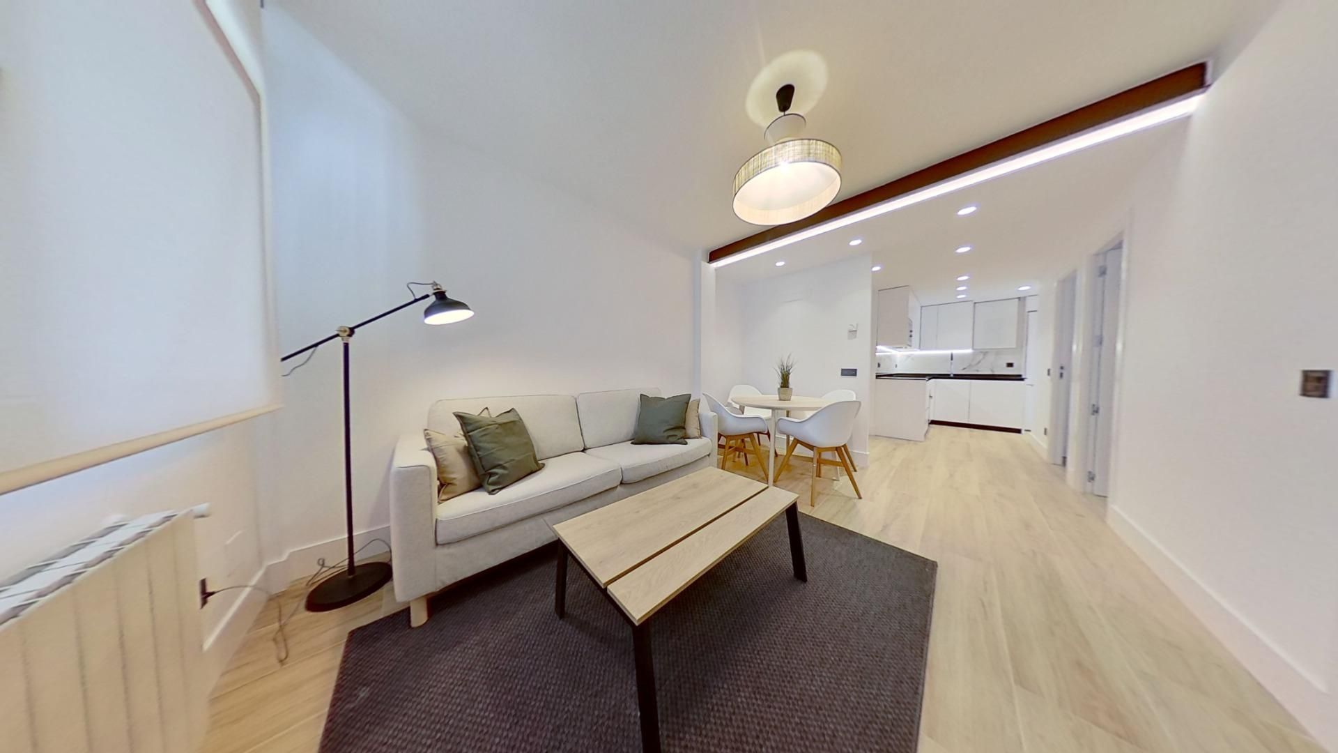 Living room of Flat to share in Leganés  with Heating