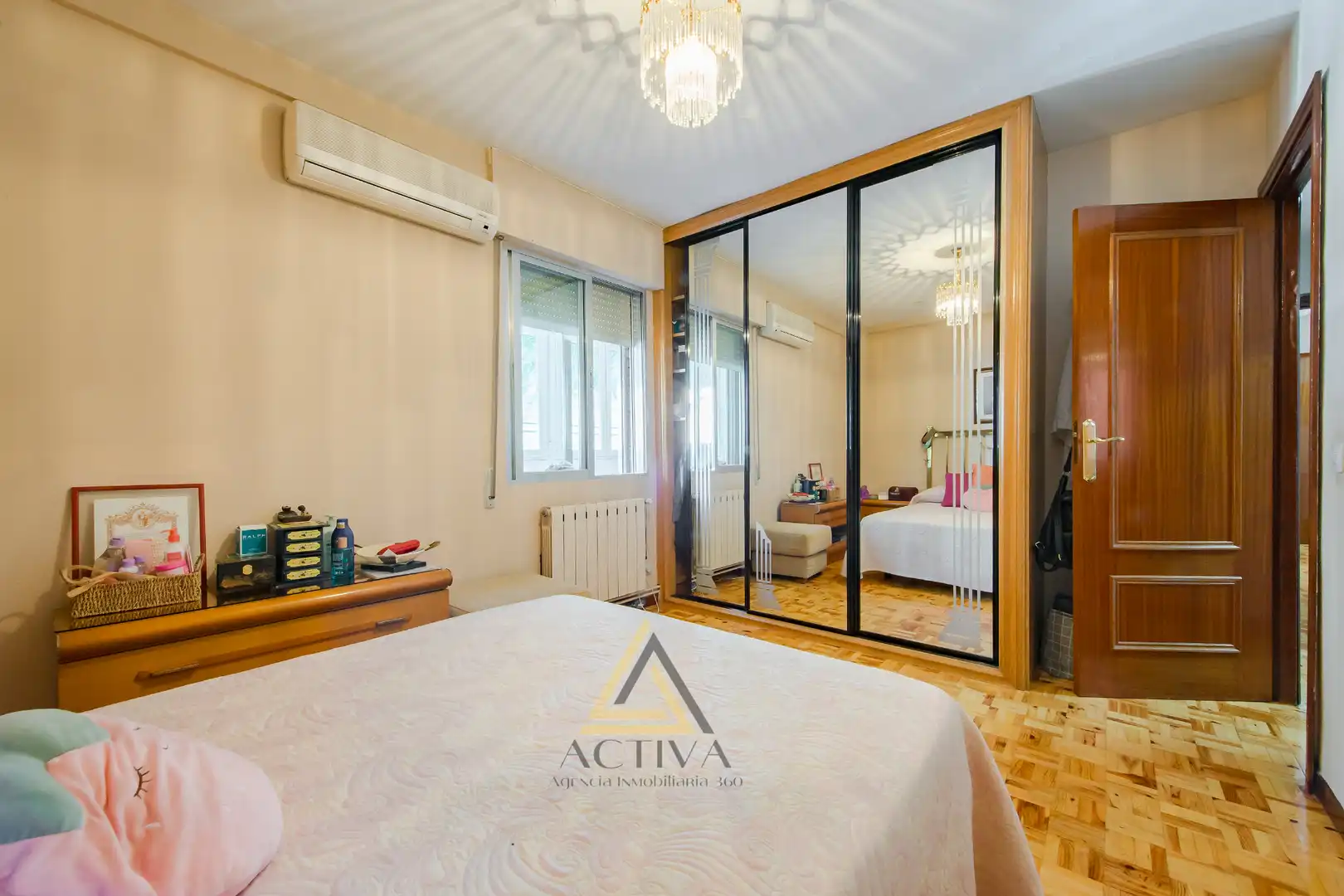 Bedroom of Flat for sale in Fuenlabrada  with Air Conditioner, Terrace and Furnished