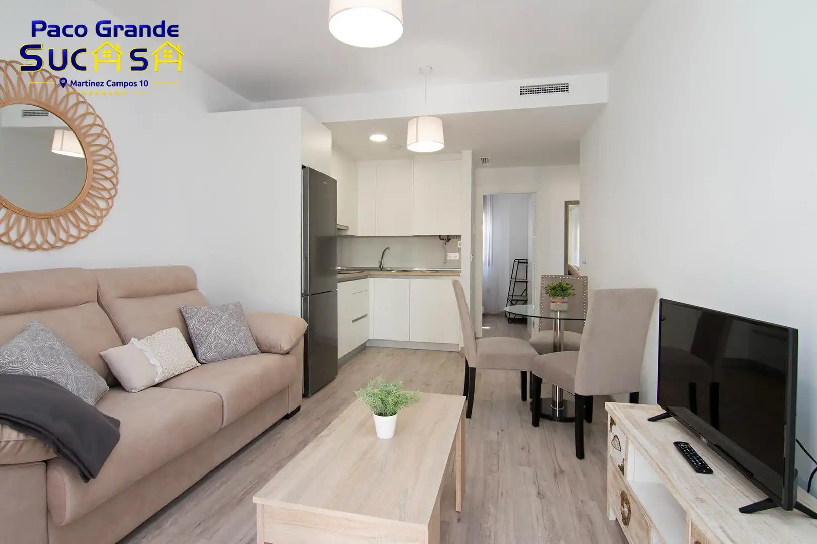 Sala d'estar de Àtic de lloguer en Granada amb Aire condicionat, Calefacció i Terrassa