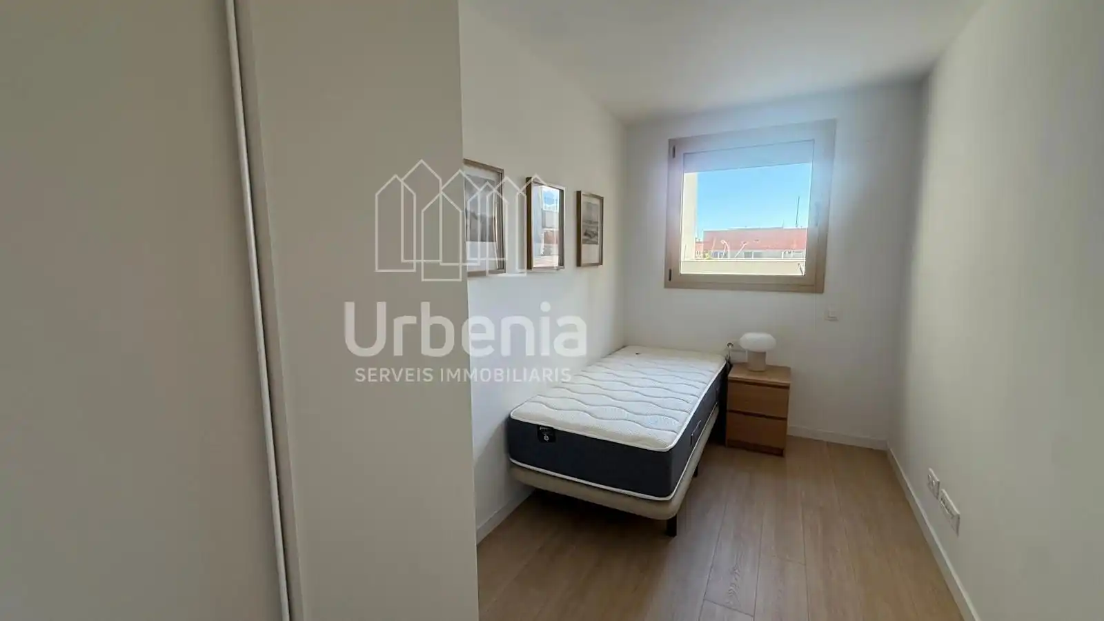 Schlafzimmer von Wohnung zur Miete in Badalona mit Heizung und Terrasse